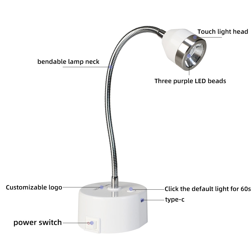 Benefie' Pro LED Rechargeable Extension Nail Light TP133 White