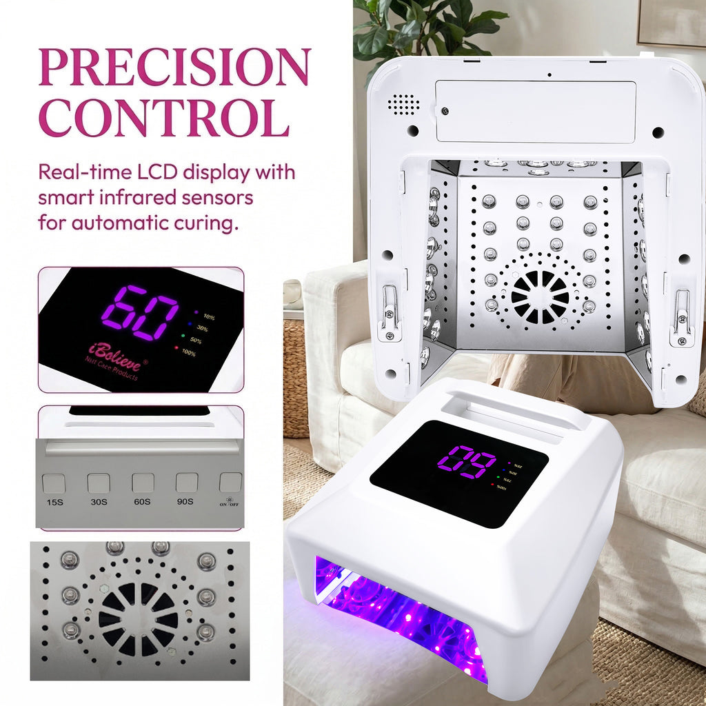 Benefie' Pro 2 in 1 Built in Fan Nail Lamp UV/LED TP105
